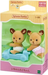 Muñeca Calico Critters Sylvanian Families ciervo muñeca gemela si-69 EPOCA - Imagen 1 de 2