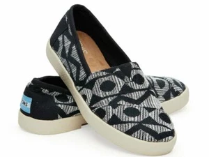 Toms Avalon Damen-Sneaker schwarz/weiß Tribal gewebt 10006232 Größe 6 - Bild 1 von 4