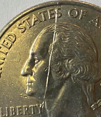 2005 D Oregon Quarter error - Die break from rim at State(s) to Y in Liberty - Image 1 of 4