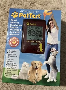 Advocate Pet Test Dog Cat Blood Glucose Meter Kit plus 25 Strips NIB - Picture 1 of 7