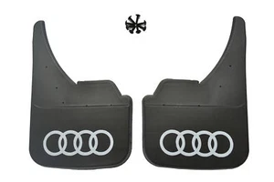 Universal Car Mudflaps Front Rear Audi Logo 80 100 A1 A2 A3 A4 A5 Mud Flap Guard - Picture 1 of 3