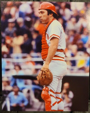 JOHNNY BENCH ~  8x10 photo ~ CINCINNATI REDS  ~ Great picture for Autograph