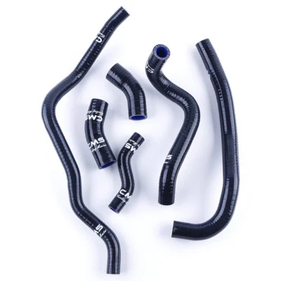 Fit Yamaha V-Max 1200 VMAX VMX12 Radiator Coolant Hose Black Silicone Pipe Kit - Изображение 1 из 4