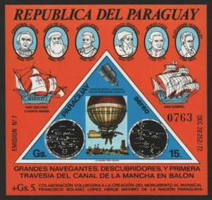 Paraguay 1974 - Mi-Nr. Bloque 227 ** - Estampillada sin montar o nunca montada - Barcos - Aviación - Imagen 1 de 1