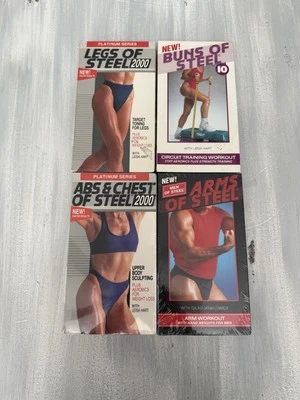Vintage New Sealed Lot of (4) Arms, Abs, Buns, Thighs of Steel 2000 VHS Workout - Image 1 of 3