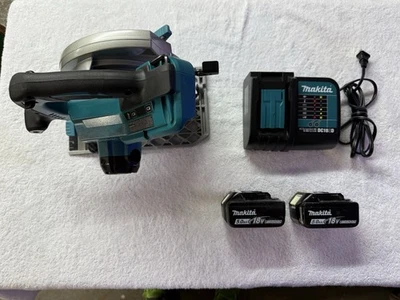 MAKITA - 36V CORDLESS SKILSAW - XSH01 W/ 2 BL1850B BATTERIES & 1 DC18SD CHARGER - Image 1 of 4