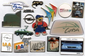 🚘Pin-Lot 16 Automobil Auto Car Pins Adam Opel Corsa Frontera OPC IAA´93´95´97🚗 - Bild 1 von 1