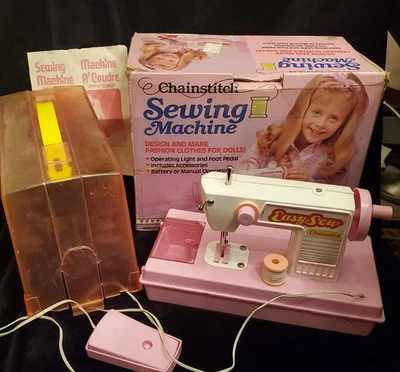 Máquina de coser de punto de cadena alimentada por batería para niños COMO ESTÁ soporte de hilo roto Foto 1 de 4