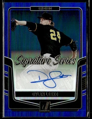 L52,857 -  2024 Donruss Signature Series Blue #18 Dylan Lesko /75 - Image 1 of 2