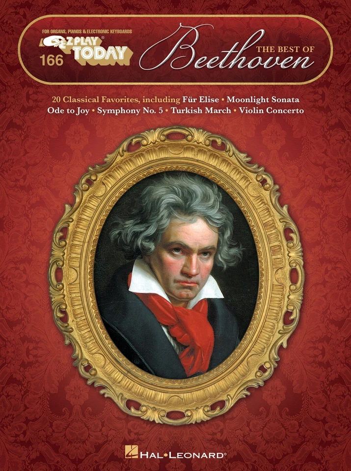 Best of Beethoven EZ Play Today Vol 166 Easy Piano Keyboard Sheet Music Book - Image 1 of 1