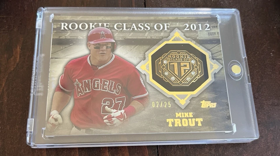 Mike Trout 2014 Topps "Clase de novato de 2012"/25 - Diamantes #CR-21 + Tarjeta plateada Foto 1 de 4