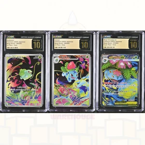 CGC 10 Pristine Bulbasaur Ivysaur Mega Venusaur AR SAR Set Mega Brave Japonés - Imagen 1 de 1