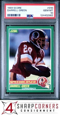 1989 SCORE #310 DARRELL GREEN REDSKINS HOF PSA 10 - Image 1 of 3