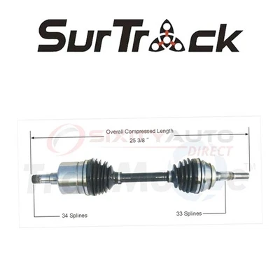 SurTrack CV Axle Shaft for 1984-1989 Chevrolet Celebrity 2.5L 2.8L 4.3L L4 xe Foto 1 de 4
