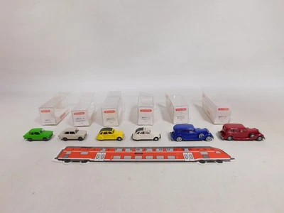 6X Wiking H0 1:87 Pkw 129 Trabant 809 Citroen 2 Cv 825 Horch Mint+Box #Dv831-0,5 - Immagine 1 di 3