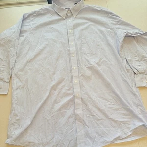 Izod Men’s Big & Tall Button-down Plaid Dress Shirt Size 20 35/36 - Picture 1 of 4