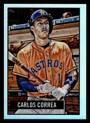 2017 BOWMAN CARLOS CORREA 11 1951 BOWMAN CHROME MINT BASEBALL HOUSTON ASTROS - Image 1 of 2