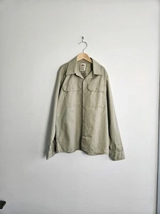 Dickies Brand Button-up Shirt L/S Beige Uniform Shirt Youth Size Large 14/16 - Picture 1 of 4