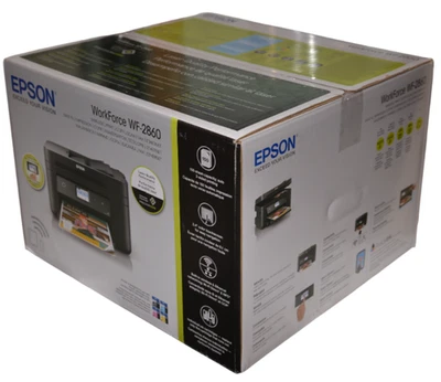 Brand New Epson WorkForce WF-2860 AIO Inkjet Printer with Scanner, Copier, Fax - Image 1 of 4