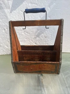 Vintage 30er 40er Jahre Holz größer Pepsi Cola besserer Träger - Bild 1 von 13