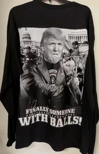 DONALD TRUMP 2017 Daytona Beach Biketoberfest MAGA Mens Black Long sleeve XL - Picture 1 of 5
