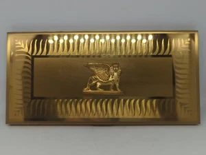 Goldfarbenes Zigarettenetui mit Sphinx auf Vorderseite Messing? - Bild 1 von 3