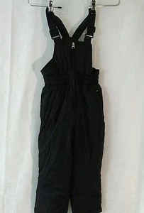 Athletic Works Youth Girls size 4-5 Black Polyester Ski Snow Board Pants Bib  - Picture 1 of 6