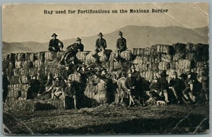 MEXICAN WAR HAY USED FOR FORTIFICATIONS ANTIQUE POSTCARD - Imagen 1 de 2