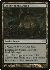 Leechridden Swamp Planechase 2009 PLD Land Uncommon MAGIC MTG CARD ABUGames
