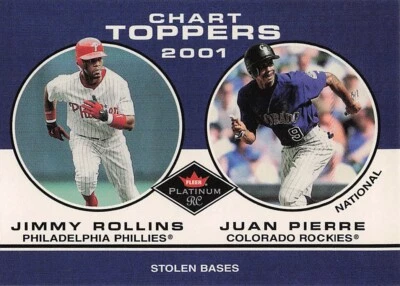 2001 Fleer Platinum #428 Jimmy Rollins / Juan Pierre - Image 1 of 2