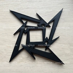 Metallica Logo Ninja Star Sign 3D Printed Gift Idea - Picture 1 of 2