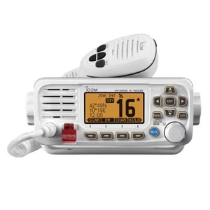 ICOM IC-M330GE-W BLANCO MONTAJE FIJO VHF/DSC RADIO MARINA CON GPS externo - Imagen 1 de 3