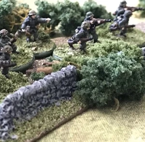 6mm / 10mm Wargame Terrain - 10 x Straight Wall Sections Set - UNPAINTED - Picture 1 of 4
