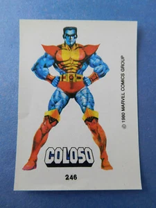1980 Terrabusi Marvel Argentina Variant Sticker Card 246 Colossus X-Men - Picture 1 of 2