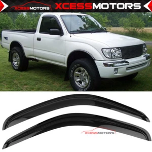 Se adapta a 95-04 para ventana de acrílico cabina estándar Toyota Tacoma protector solar contra lluvia 2 piezas - Imagen 1 de 8