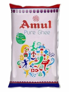 Amul Pure Ghee Pouch, 40ml x 5 packs - Picture 1 of 2