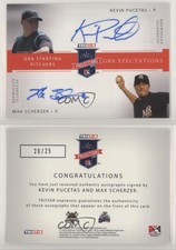 2008 PROjections GR8 Xpectations Dual Red 25 /25 Kevin Pucetas Max Scherzer Auto