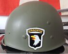 WWII M1 helmet with 101st decal