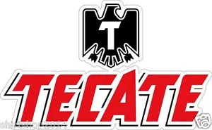 2 Tecate mexikanisches Bier 14" Cornhole Vinyl Aufkleber Sticker Baggo werfen - Bild 1 von 1