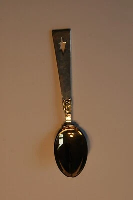 A. Michelsen - 1940 Gilded Christmas Spoon - The Star of Bethlehem - Image 1 of 2
