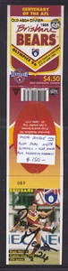 BOOKLET:  1996  BRISBANE BEARS  SIGNED  ROGER MERRETT  AND DOUBLE OVERPRINT  - Bild 1 von 3