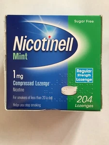 Nicotinell Mint 1mg Compressed Lozenges 204 nicotine regular strenght Long Exp - Picture 1 of 1