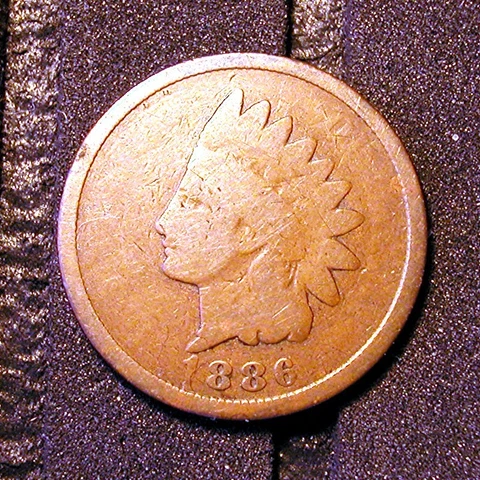 1886 Indian Head Cent OBV - No Legends - Possibly the only one in existence Cover