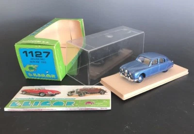 JAGUAR MK1 Berline 1960 azul por Eligor #1127 Francia caja original Foto 1 de 4