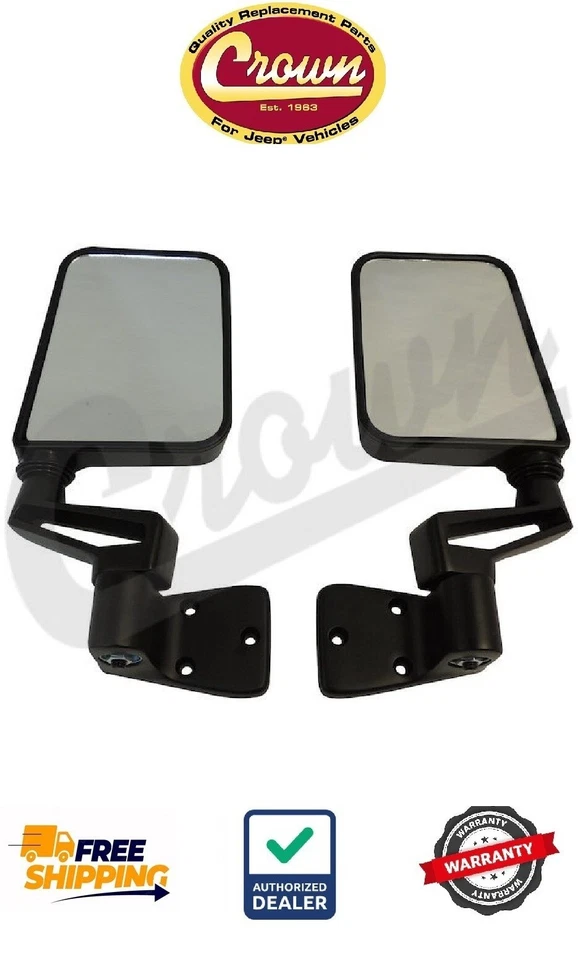 PAR de espejos retrovisores laterales para Jeep Wrangler TJ YJ 1987-2002 82200834K Crown Foto 1 de 1