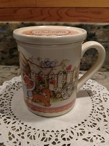 1 WATKINS COUNTRY KIDS "BE MY VALENTINSTAG" 1990 KAFFEETASSE/BECHER MIT UNTERSETZER - Bild 1 von 10