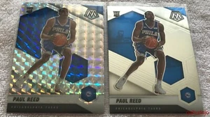 Lote de novato Panini Mosaic Paul Reed #245 2020-21 azul reactivo Philadelphia 76ers - Imagen 1 de 2