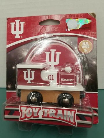 NCAA Indiana Hoosiers Toy Magnetic Train Wood Cover