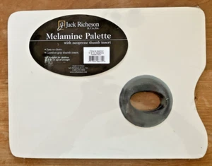 Paleta Pintores Jack Richeson Melamina Rectangular con Inserto de Neopreno para Pulgar - Imagen 1 de 1