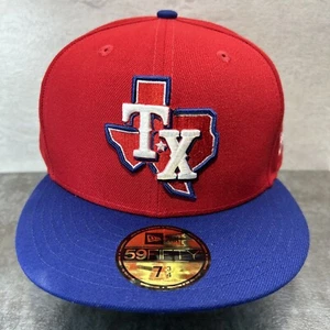 Texas Rangers Hat New Era 59FIFTY Core Alternate Logo Fitted Size 7 3/4 H55 - Picture 1 of 9